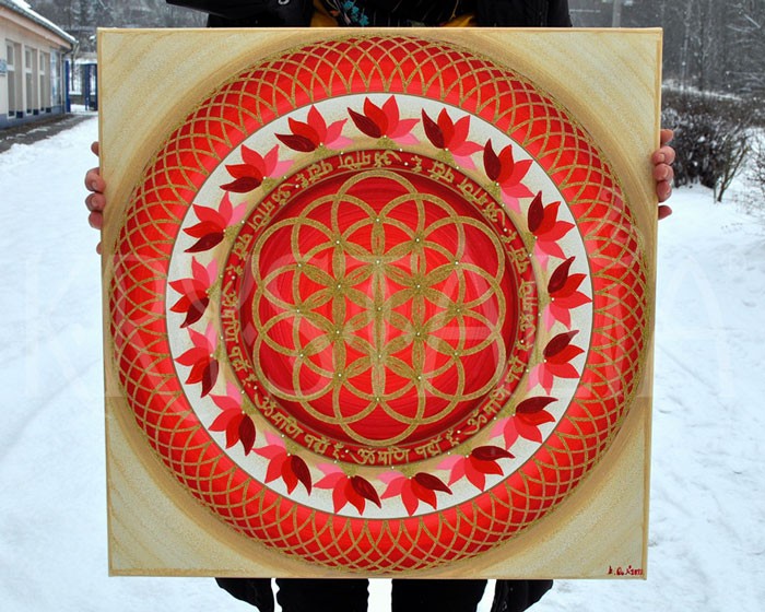 Mandala Kvet života 60*60 cm